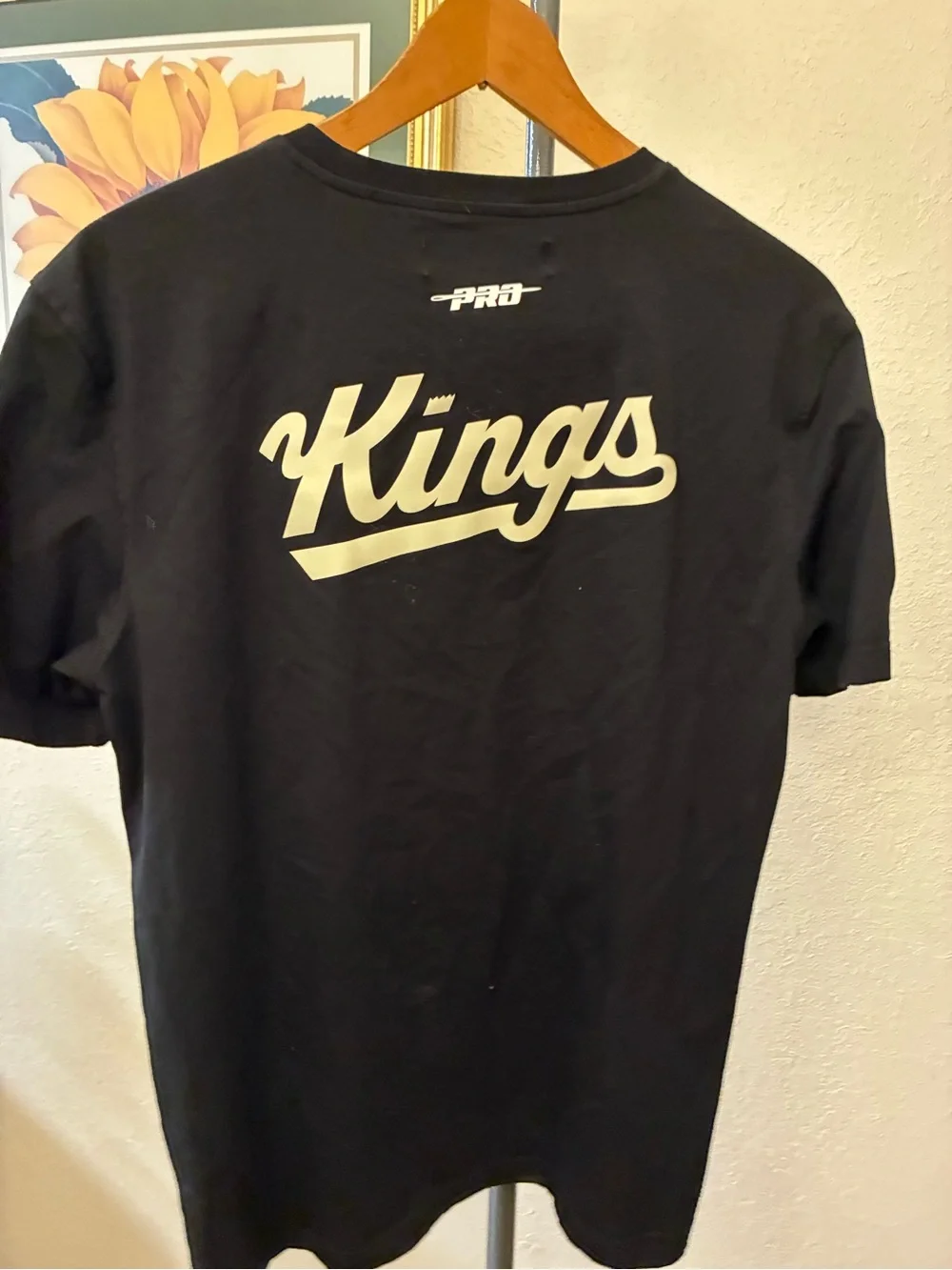 NBA Sacramento Kings Graphic T-Shirt with Purple Lion Crest